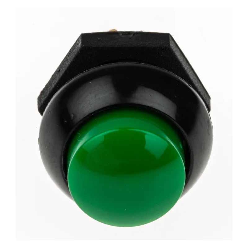Otto Momentary Push Button Switch Panel Mount SPDT Green LED IP68 28 V DC 115 V AC P9-213125