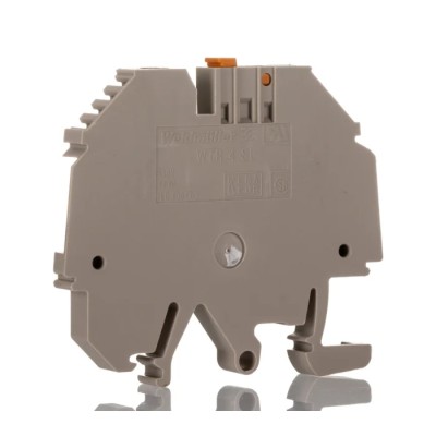 Weidmüller W Series Disconnect Terminal Block Brown, 4mm² Cable CSA, 1-Level, Screw Termination, 10A, 300V 7910360000