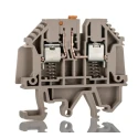 Weidmüller W Series Disconnect Terminal Block Brown, 4mm² Cable CSA, 1-Level, Screw Termination, 10A, 300V 7910360000
