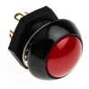 Otto P9 Series Push Button Switch, Momentary, Panel Mount, 0.5 x 0.5 in Cutout, DPST, Red LED, IP68, 28 V dc 115 V P9-113121