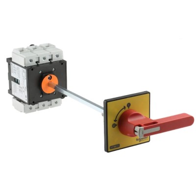 Schneider Electric 3-Pole Panel Mount Switch Disconnector, 175A, 55 kW, IP65/IP20, Red Handle, VARIO Series 