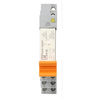 Phoenix Contact Electromechanical Interface Relay, DIN Rail Mount, 24V DC Coil, DPDT, 18mA Coil Current, Model 2967060