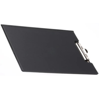 Durable A4 Black Polyvinyl Chloride Clipboard with Internal Pocket 325x235mm 2357-01