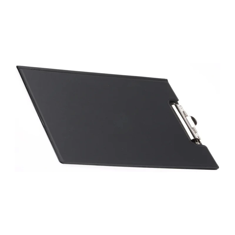 Durable A4 Black Polyvinyl Chloride Clipboard with Internal Pocket 325x235mm 2357-01