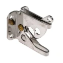 RS PRO Stainless Steel Lockable Gate Latch Chrome Finish 48mm x 37mm x 56mm 434-9624