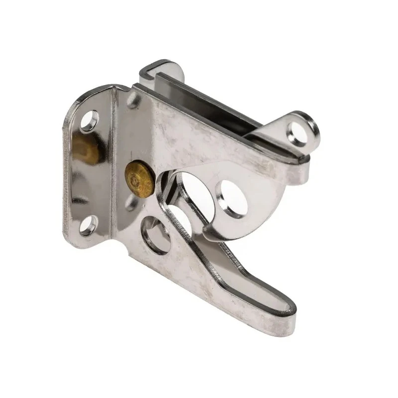 RS PRO Stainless Steel Lockable Gate Latch Chrome Finish 48mm x 37mm x 56mm 434-9624