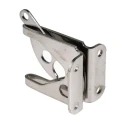 RS PRO Stainless Steel Lockable Gate Latch Chrome Finish 48mm x 37mm x 56mm 434-9624