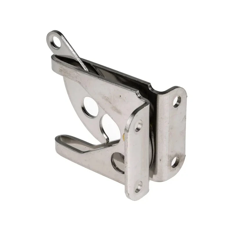 RS PRO Stainless Steel Lockable Gate Latch Chrome Finish 48mm x 37mm x 56mm 434-9624