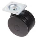 RS PRO Swivel Castor with 75 kg Load Capacity, 80 mm Polyurethane Wheel, Ball Bearing Hub, Light Duty 435-0084