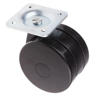 RS PRO Swivel Castor with 75 kg Load Capacity, 80 mm Polyurethane Wheel, Ball Bearing Hub, Light Duty 435-0084