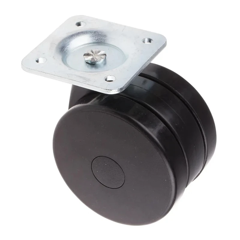 RS PRO Swivel Castor with 75 kg Load Capacity, 80 mm Polyurethane Wheel, Ball Bearing Hub, Light Duty 435-0084