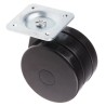 RS PRO Swivel Castor with 75 kg Load Capacity, 80 mm Polyurethane Wheel, Ball Bearing Hub, Light Duty 435-0084