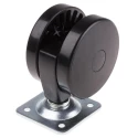 RS PRO Swivel Castor with 75 kg Load Capacity, 80 mm Polyurethane Wheel, Ball Bearing Hub, Light Duty 435-0084
