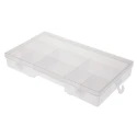 RS PRO 9 Cell Transparent Polypropylene Compartment Box 38 mm x 245 mm x 143 mm 435-0220