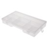 RS PRO 9 Cell Transparent Polypropylene Compartment Box 38 mm x 245 mm x 143 mm 435-0220