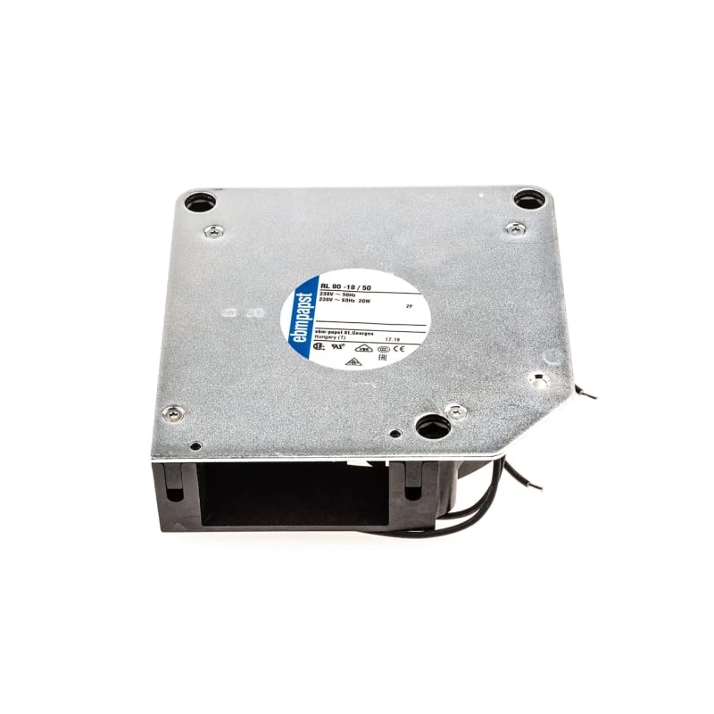 ebm-papst RL90-18/50 RL 90 N Series Centrifugal Fan 230V AC 40 m³/h 2450 RPM Sleeve Bearing IP20 120.6 mm x 120.6 mm x 37 mm