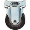 LAG Fixed Castor 150 kg Capacity 100 mm Rubber Wheel Galvanised Steel Frame 16703