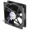 ebm-papst 3400 N Series Ball Bearing DC Axial Fan 12V dc 2.5W 84 m³/h IP68 92 mm Frame IP68