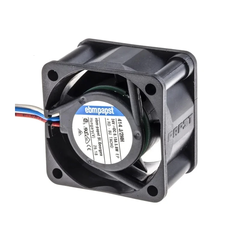 ebm-papst 400 Series Ball Bearing DC Axial Fan 24V DC 3.6 W 24 m³/h IP20 40 mm 