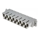 HARTING DIN 41612 15 Way 10.16 mm Pitch, Type H15, Faston Class C1, 2 Row Female Straight Connector 09062152811