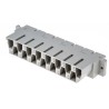 HARTING DIN 41612 15 Way 10.16 mm Pitch, Type H15, Faston Class C1, 2 Row Female Straight Connector 09062152811