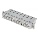 HARTING DIN 41612 15 Way 10.16 mm Pitch, Type H15, Faston Class C1, 2 Row Female Straight Connector 09062152811