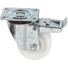 LAG Braked Swivel Castor, 400 kg Capacity, 150 mm Wheel Diameter, Polyamide Wheel, Galvanised Steel Frame 17891 FR