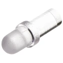 Bivar Panel Mount 1-Way Straight Rigid LED Light Pipe Clear Lens 3 mm Length, PLP1-250