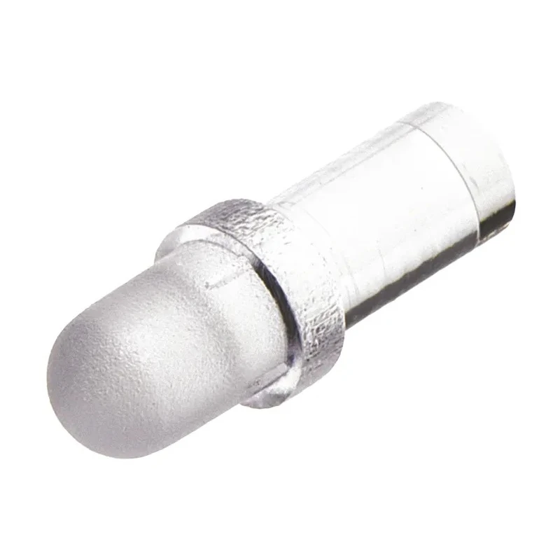 Bivar Panel Mount 1-Way Straight Rigid LED Light Pipe Clear Lens 3 mm Length, PLP1-250