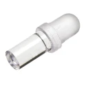Bivar Panel Mount 1-Way Straight Rigid LED Light Pipe Clear Lens 3 mm Length, PLP1-250