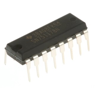 Texas Instruments 2-Channel Differential Non-Inverting Line Transceiver 16-Pin PDIP SN751178N