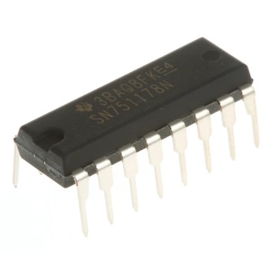 Texas Instruments 2-Channel Differential Non-Inverting Line Transceiver 16-Pin PDIP SN751178N