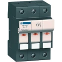 Schneider Electric 125A Rail Mount Fuse Holder, 3-Pole, 690V AC DF223NVC