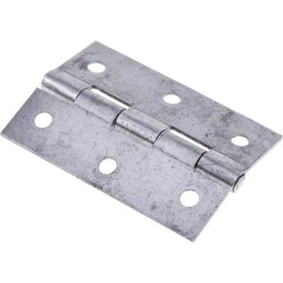 RS PRO Steel Butt Hinge with Fixed Pin Screw Fixing 75 mm x 49 mm x 1.4 mm 436-5058