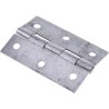 RS PRO Steel Butt Hinge with Fixed Pin Screw Fixing 75 mm x 49 mm x 1.4 mm 436-5058