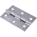 RS PRO Steel Butt Hinge with Fixed Pin Screw Fixing 75 mm x 49 mm x 1.4 mm 436-5058