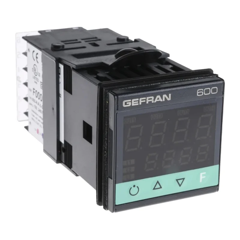 Gefran 600 Front Panel PID Temperature Controller 2 Output Relay 240V ac On-Off F000052/ 600-R-R-0-0-1