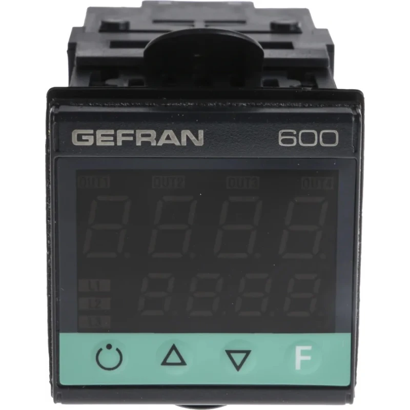 Gefran 600 Front Panel PID Temperature Controller 2 Output Relay 240V ac On-Off F000052/ 600-R-R-0-0-1