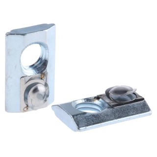 Rose+Krieger M8 Slot Stone Connecting Component Strut Profile 40 mm 6m Length Steel 4016213
