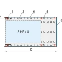 nVent SCHROFF EuropacPRO Series 3 U Rack Mount Chassis Aluminium 84 HP 235 mm Depth 24563142
