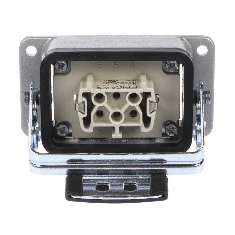 EPIC Heavy Duty Power Connector, 6 Way, 16A, 440V, PG16 Thread Size, H-BE Series 10003000+10191000