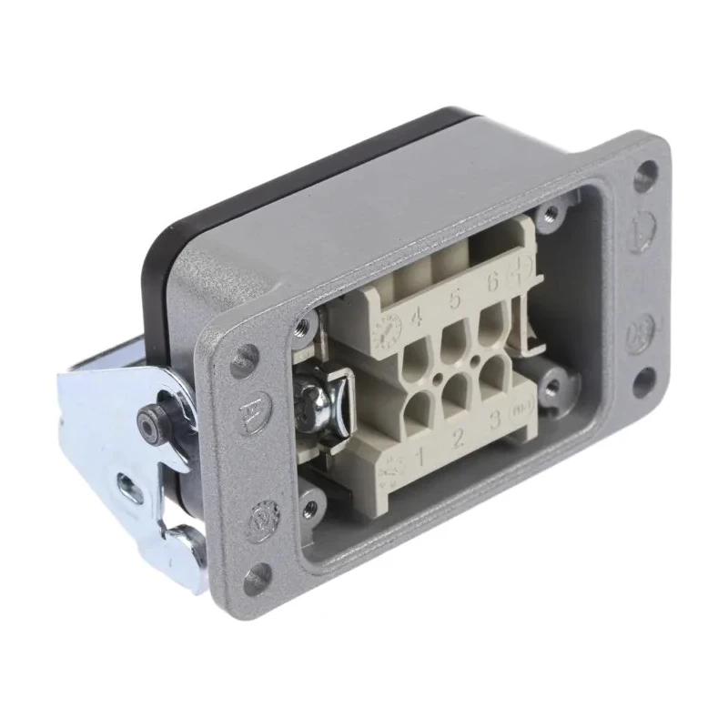 EPIC Heavy Duty Power Connector, 6 Way, 16A, 440V, PG16 Thread Size, H-BE Series 10003000+10191000