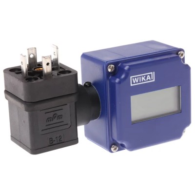 WIKA Hydraulic Pressure Indicator 4 to 20 mA, LCD Display, L Plug, Series AC 80.07 7082534