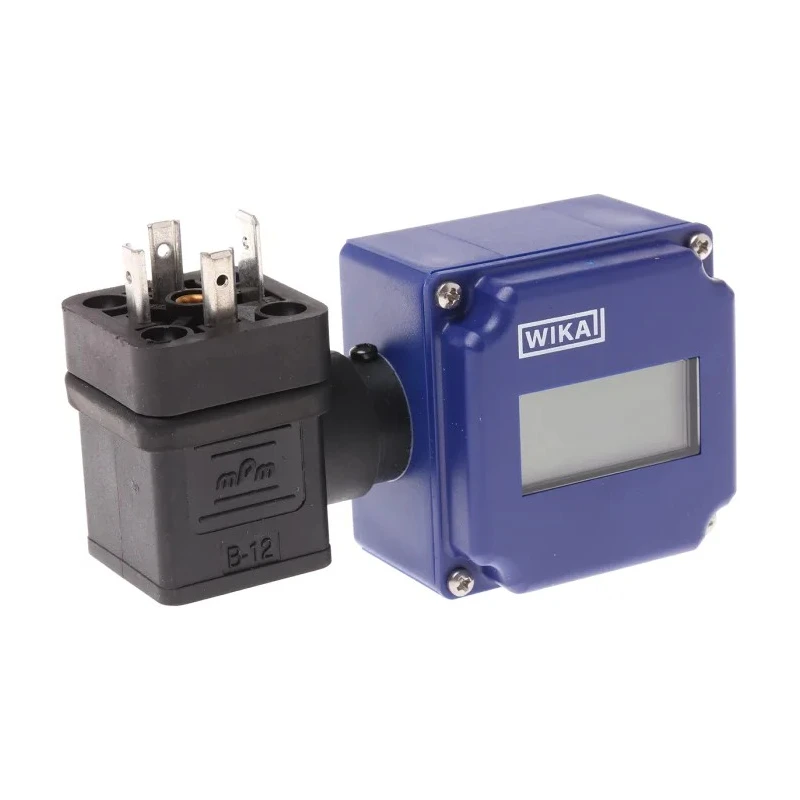 WIKA Hydraulic Pressure Indicator 4 to 20 mA, LCD Display, L Plug, Series AC 80.07 7082534