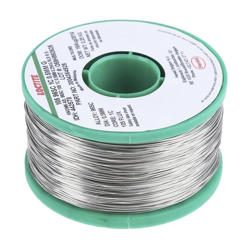 Multicore Lead Free Solder Wire 0.5 mm Diameter, 217 °C Melting Point, Halogen Free Flux 442578