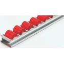 Interroll Conveyor Roller, Zinc-Plated Steel Channel, 25 mm Diameter, 26 mm Width, 2000 mm Length FLOWAY2000