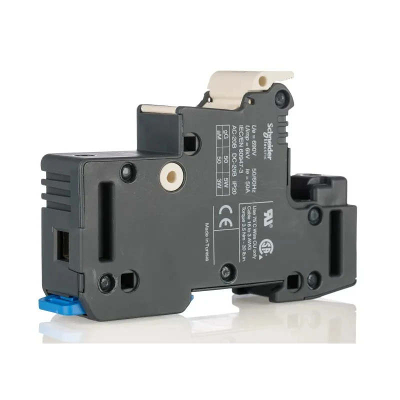 Schneider Electric 50A 690V AC Rail Mount Fuse Holder, 1 Pole, TeSys DF Series DF141