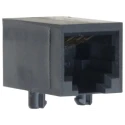 Bel-Stewart SS-64 Series RJ11 Female Modular Jack Through Hole Shielded Cat4 UTP Right Angle 1 Port 6 Way RJ11