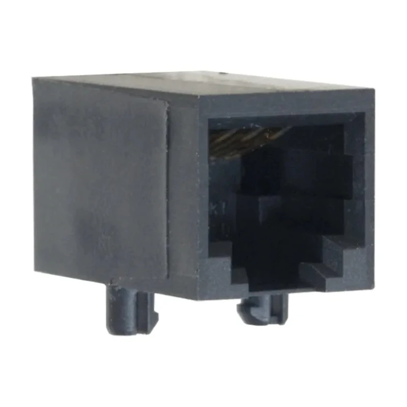 Bel-Stewart SS-64 Series RJ11 Female Modular Jack Through Hole Shielded Cat4 UTP Right Angle 1 Port 6 Way RJ11