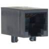 Bel-Stewart SS-64 Series RJ11 Female Modular Jack Through Hole Shielded Cat4 UTP Right Angle 1 Port 6 Way RJ11